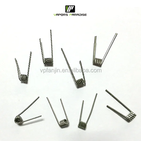 
New 8 In 1 Coil Box Kit Prebuilt Heating Wires Hive Alien Fused Clapton Tiger Quad Flat Twisted Coils For DIY RDA Vape 