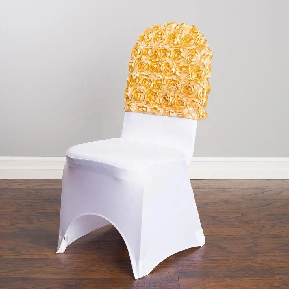 Weekly Deals Wholesale dubai rosette chair covers factory sale
