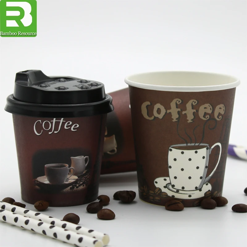 16 oz Disposable Coffee Cups_16oz Double Wall Custom Print Coffee Cups_Paper Coffee Cups for Hot Beverage