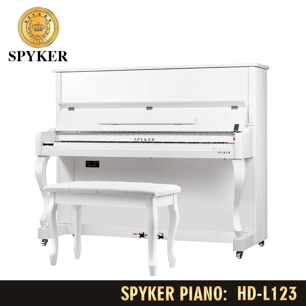 SPYKER High Quality white Polish upright digital Piano HD-L123