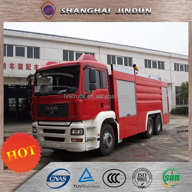 Medium Duty 12000kg Agent Capacity Water and Foam Tanker MAN Fire Truck