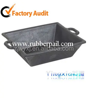 16L Square Tyre rubber Construction bucket