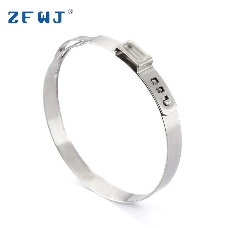 55-58mm High pressure custom adjustable types stainless steel single ear hose clamp