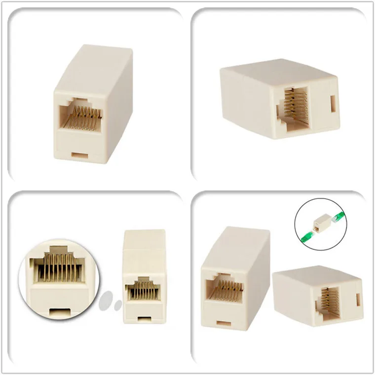 Factory Price Cat5e UTP Straight Network Adapter RJ45 8P8C Coupler
