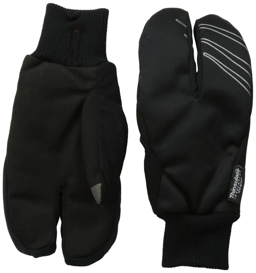 Cool Split finger design Lobster ski gloves