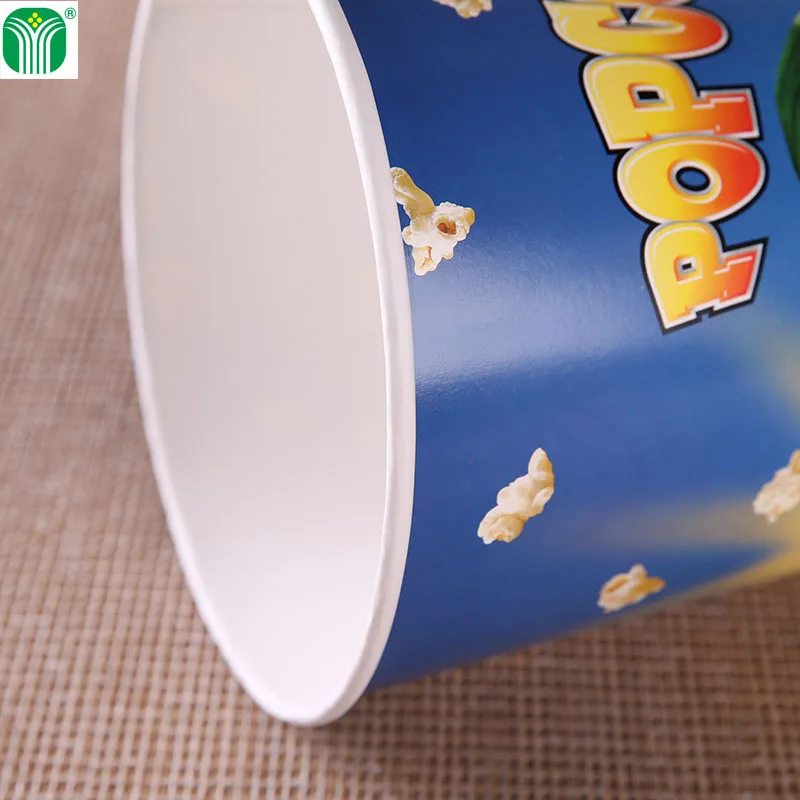 wholesale disposable 3900ml 130oz paper popcorn buckets