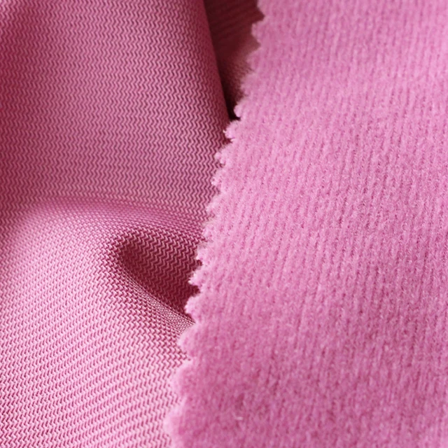 Warp Knitted 100% Polyester Tricot Brushed Loop Pile Nylex Fabric