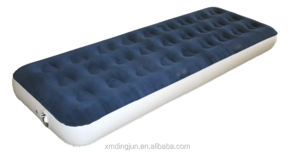 Flocked air bed,flocking PVC air bed, raised air bed