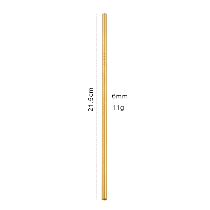  Набор металлических трубочек из нержавеющей стали 18/10 с наконечниками для кистей многоразового использования