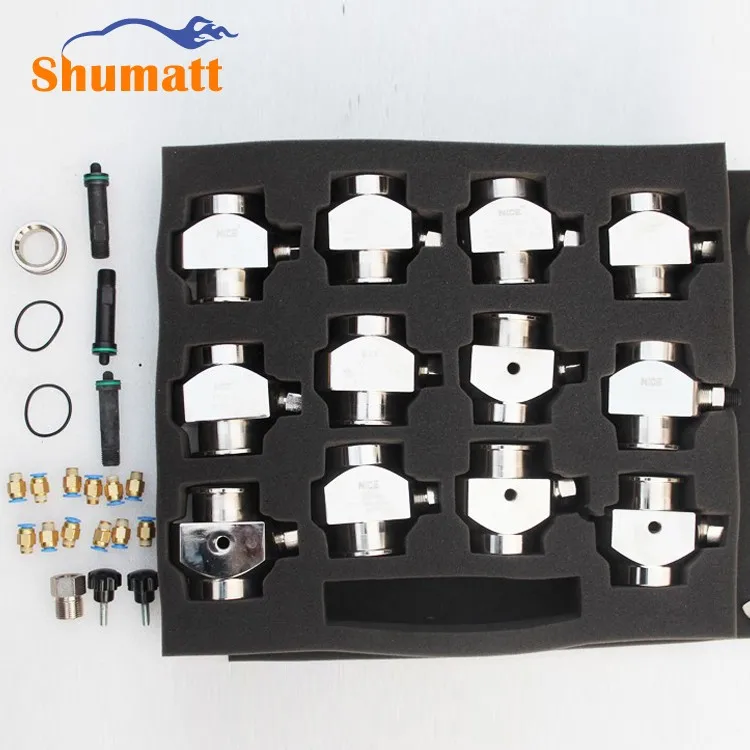 2016 new 12pcs Tool Kits Common Rail Diesel Truck Injector Adapter Holder