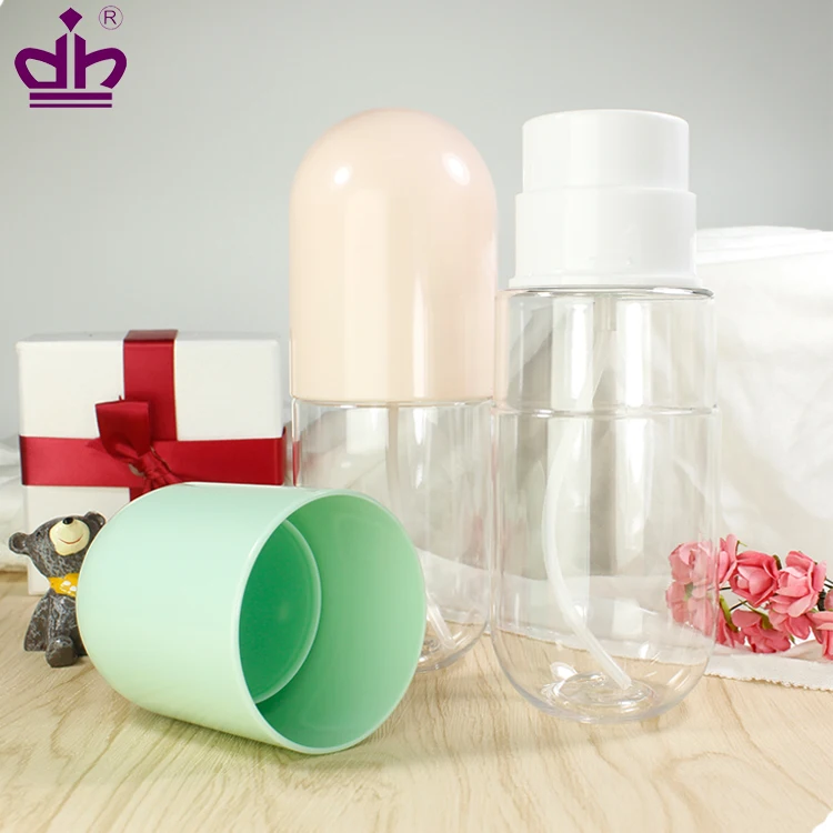 
Capsule shape cosmetic skin care PET moisturize toner bottle 