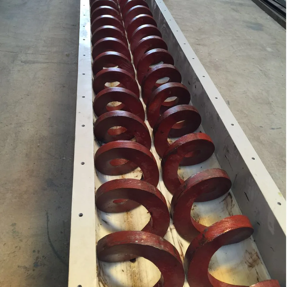 Carbon steel shaftless auger screw conveyor for sale
