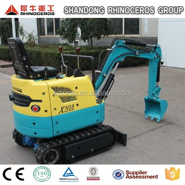Garden Farm Mini skid track Excavator loader,0.8 ton crawler hydraulic digger for garden