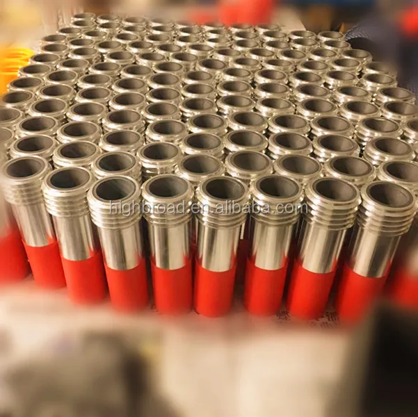 Boron carbide coarse thread long venturi sandblasting nozzle with aluminum Jacket