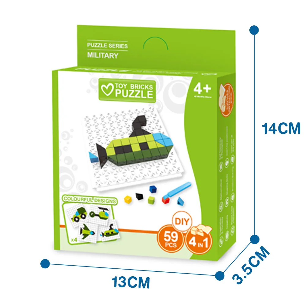 Разноцветный персонализированный Развивающий пазл для детей своими