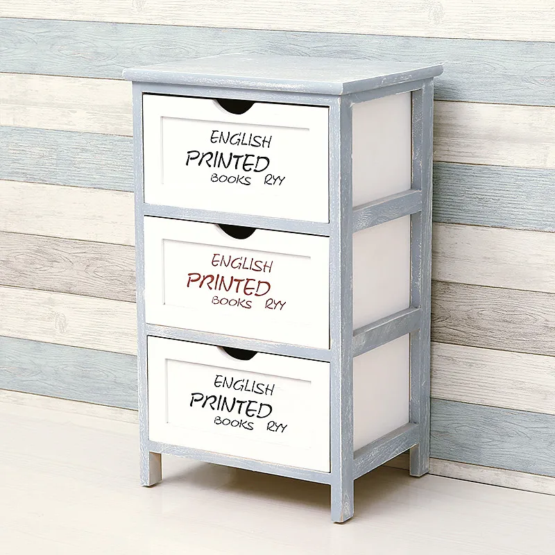 Branded original antique receiving cabinet home unfinished furniture corner cabinet European Chest of drawers