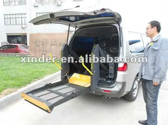 Outdoor Electric Power Wheelchair Lift Disabled Handicapped People Elderly Wheelchair Scissor Lift Platform 300kg Capacity