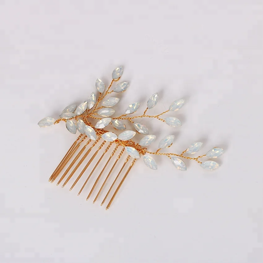 Wholesale fashion wedding bride crystal hair comb