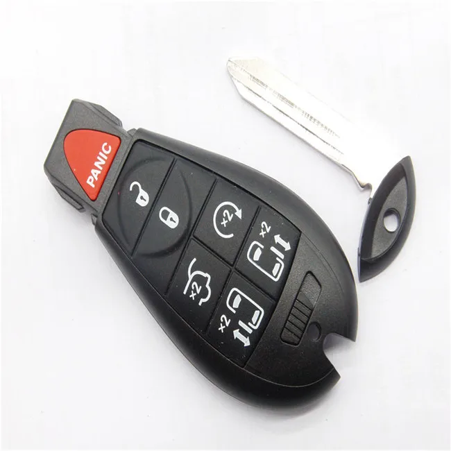 6+1 Buttons Car Remote Control Key Fob 433-Mhz ID46 Chip For Dodge Caravan Chrysler Town & Country Jeep