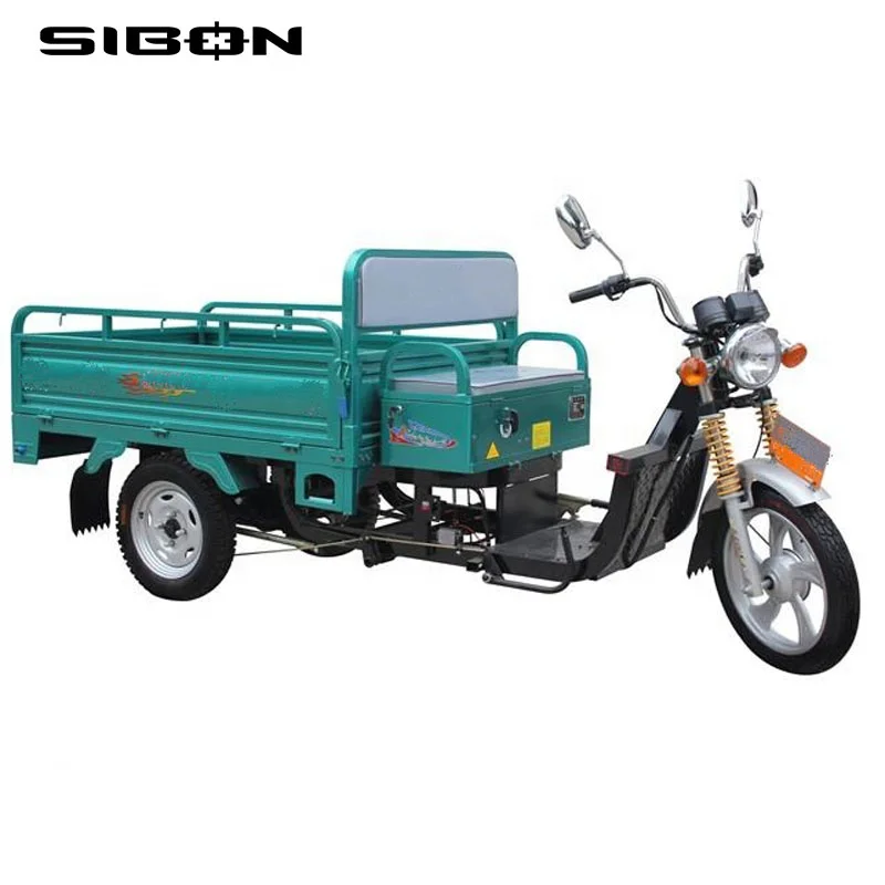 
SIBON B0610104 600w brush motor 48v water battery hub brake 200kg china electric delivery tricycle for cargo 