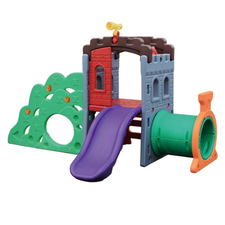 Hot Sale Kindergarten Children Plastic Slides Kids Outdoor Playground