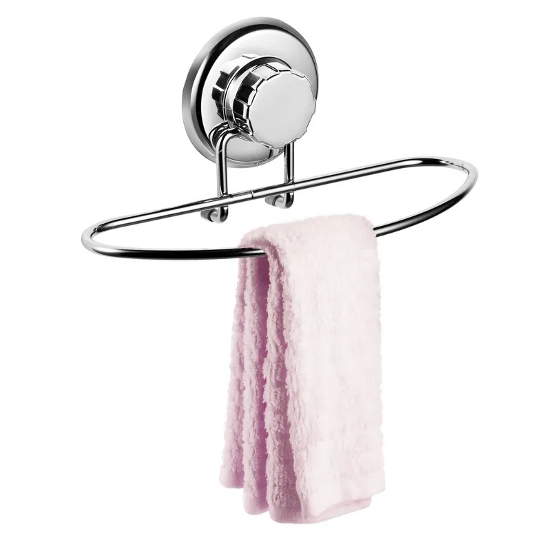 
Drill Free Powerful Vacuum Suction Cup Towel Ring Shower Washcloth Hand Towel Round Holder 