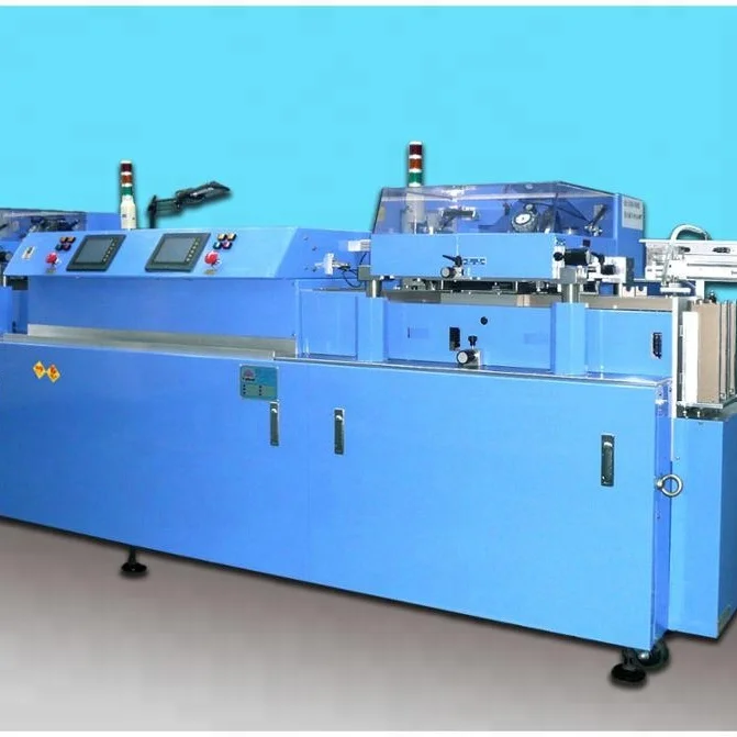 
PLC Control Large-Side Screen Double Head Automatic Printing Machine 