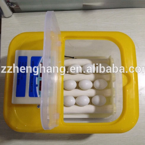 Top selling newly design full automatic mini egg incubator hatching 9eggs for sale