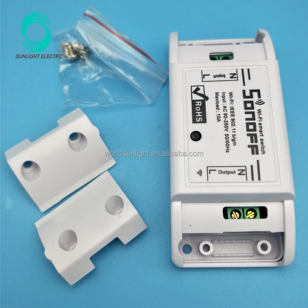  Sonoff basic 10a/2200 Вт умный дом автоматизация Wifi переключатель пульт дистанционного управления беспроводной Таймер