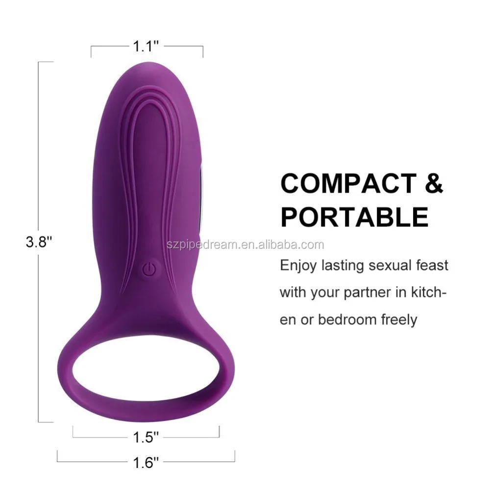 Silicone USB Charging 7-speed Vibrating Cock Ring  Vibrator Penis Ring for Men and Women