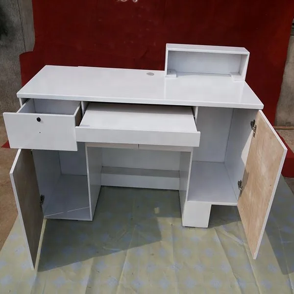 Wholesale Elegant Reputation MDF Office Front White Reception Desk