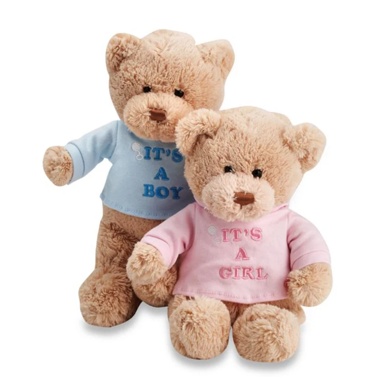 Customized Message T-shirt Boy and Girl Teddy Bear