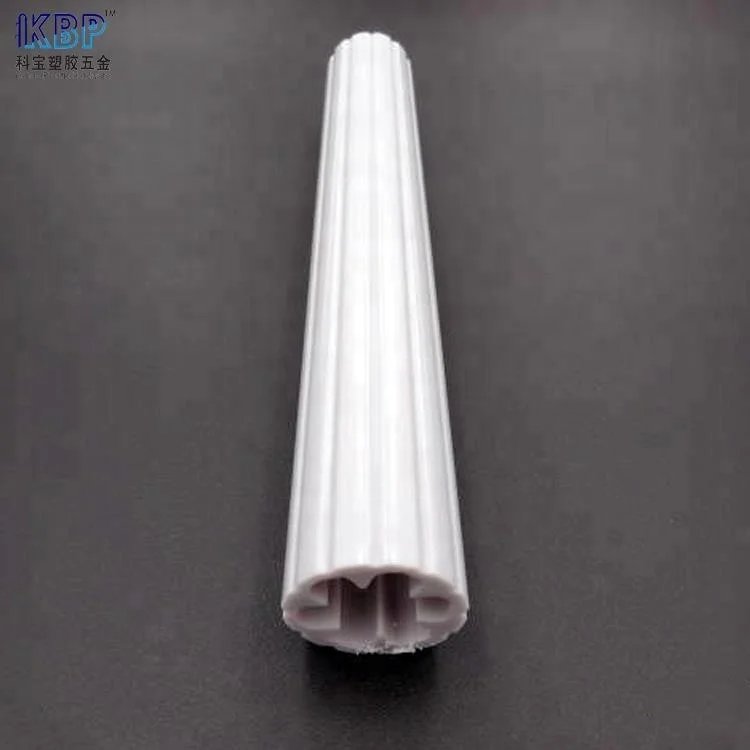 Grey Plum Blossom-Shape Abs Hard Tube Plastic Profile