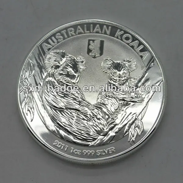 Серебряные сувенирные монеты австралийского коала елизавета II 1 доллар