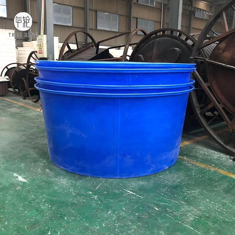 4000L Circle Agriculture Aquaponics Systems Smart Poly Fish Shrimp Ponds For Commercial Greenhouse