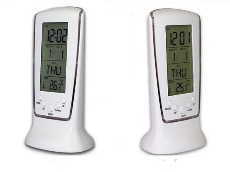 Electronic Smart music Alarm Clock Desktop backlight Snooze Digital Alarm Clock