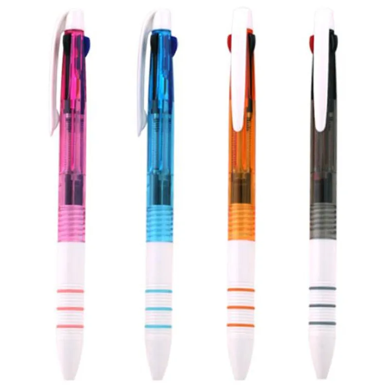 Korea and Japan hot selling plastic pen 3 color ring 3 ink in 1 gel pen for student