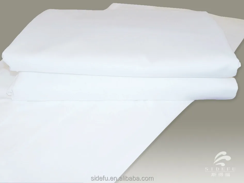 China Supplier Percale White Hotel Bulk 100 Cotton Bed Sheets