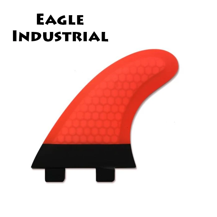 Highly polished fiberglass honeycomb jet surf fins G5 triple-set