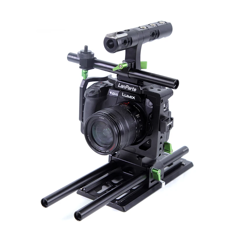 Quick release protective camera support cage for Panasonic GH5 GH5s