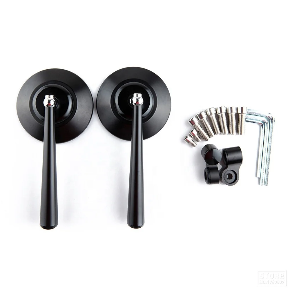 Motorcycle Parts Modified High Quality CNC Aluminum Straight Round Rear View Mirror