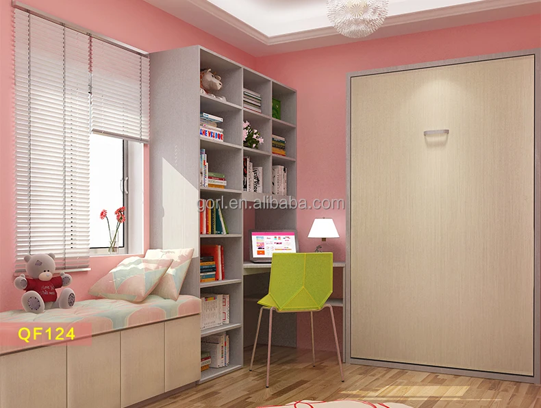 Gorl warm home furniture space saving folding wall bed,modern murphy bed QF094-QF124-QF154