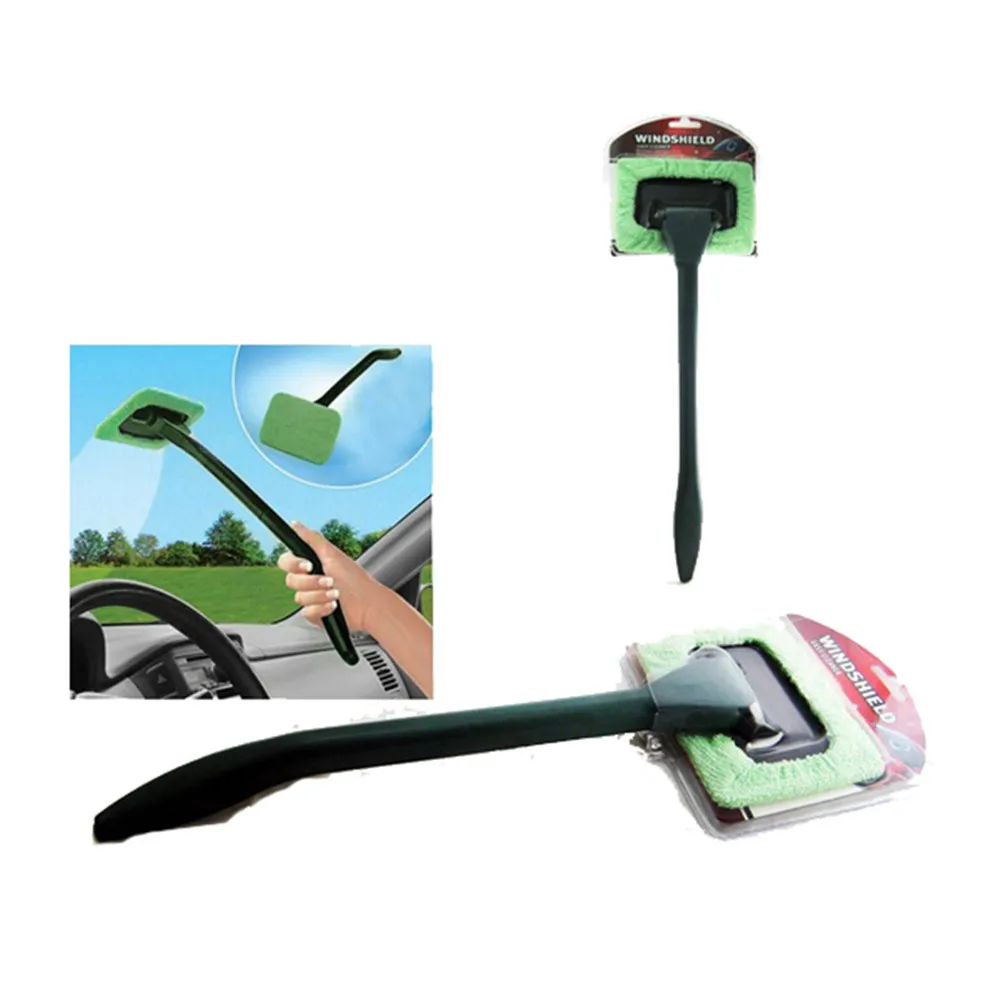 Long handle detachable microfiber car windshield defog duster cleaner wiper brush