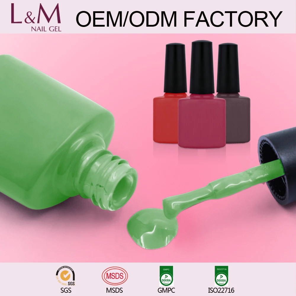 Производитель L & M оптовая продажа OEM Soak Off цветные uv