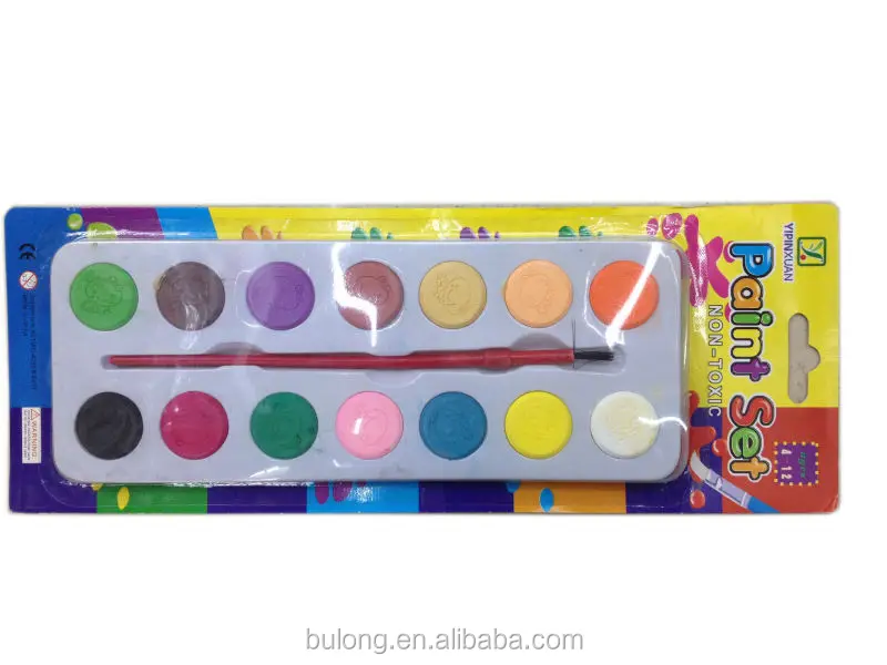 14 color promotional cheap water color paint for student