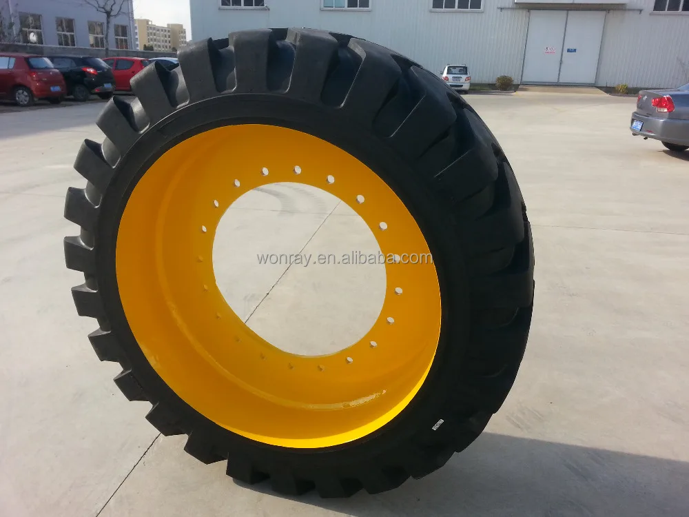 good price low profile solid wheel loader tires snow 23.5-25 23.5r25 for mini loader