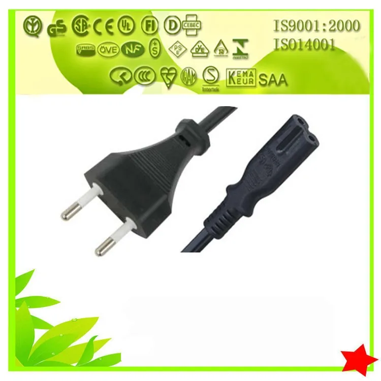 Шнур питания европе тип 2 pin