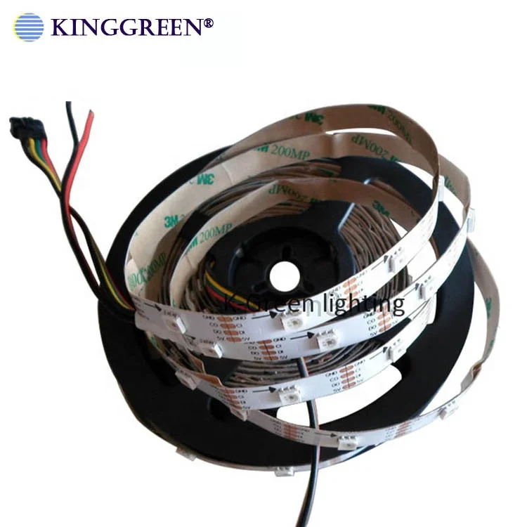Programmable SK9822 5050 RGB magic color 30 pixels/m addressable smart RGB pixel strip light