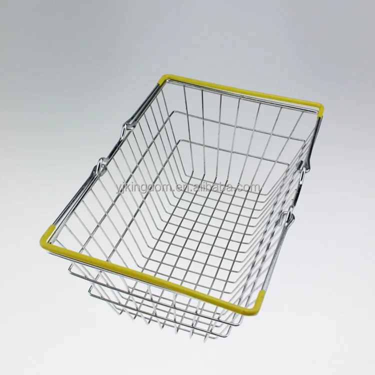 oem 547-64B 2019 hot sale wire mesh mini cosmetic shopping basket for supermarket