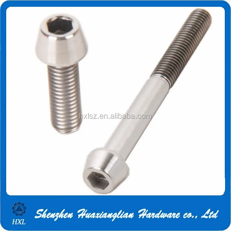 Different Types of High Tensile Hex Socket Head Titanium Screw